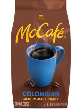 Premium Colombian Ground Coffee, Medium-Dark Roast, Mild Fruity Flavor, 30oz Bag